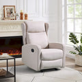 Modern Rocking Recliner Chair with Adjustable Backrest and Lumbar Support