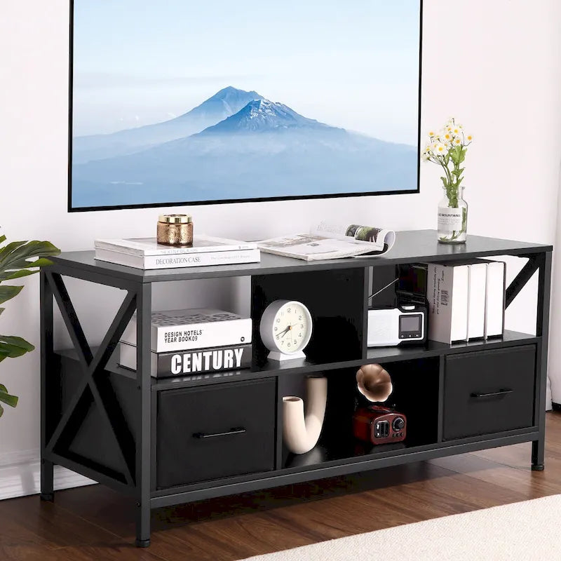 42-Inch TV Stand with Storage for TVs up to 50 Inches