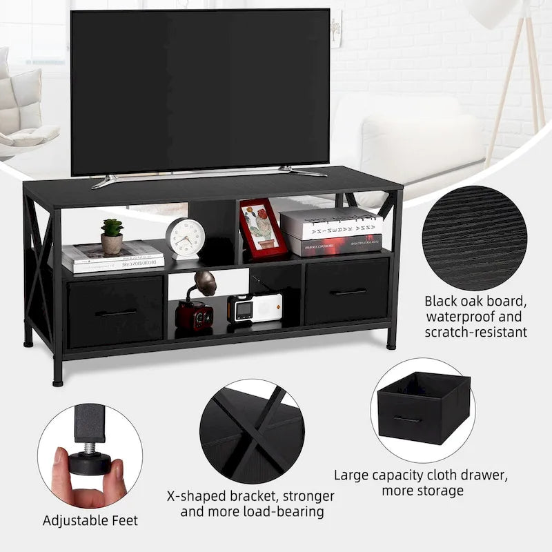 42-Inch TV Stand with Storage for TVs up to 50 Inches