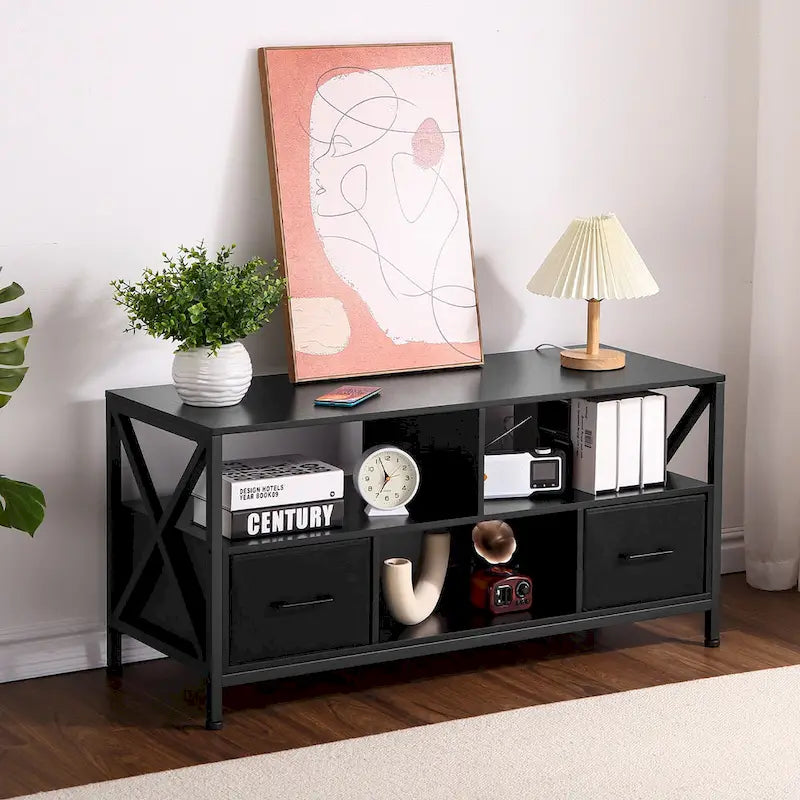 42-Inch TV Stand with Storage for TVs up to 50 Inches
