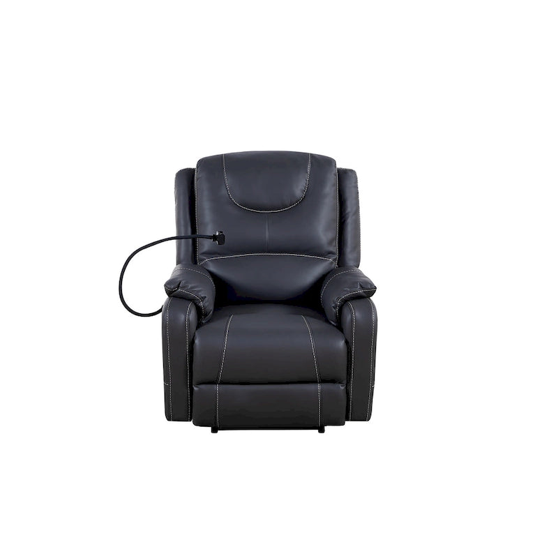 Power Recliner Chair with Massage, Heating, USB Port and Phone Holder