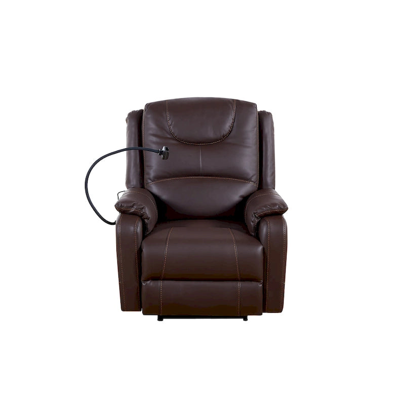 Power Recliner Chair with Massage, Heating, USB Port and Phone Holder