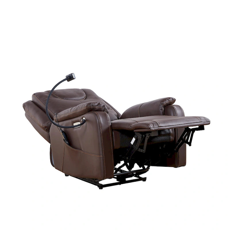 Power Recliner Chair with Massage, Heating, USB Port and Phone Holder