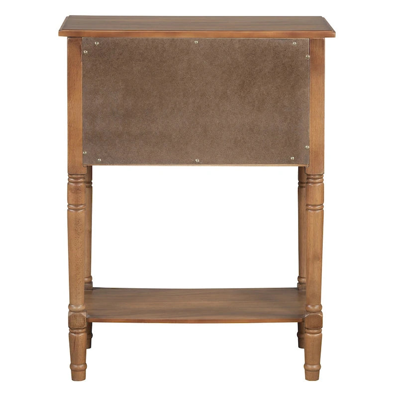 Classic Console Table with Three Storage Drawers and Bottom Shelf