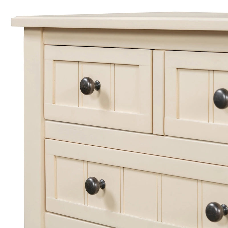 Classic Console Table with Three Storage Drawers and Bottom Shelf