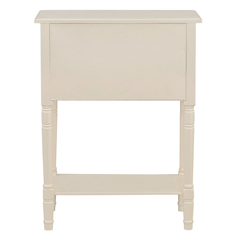 Classic Console Table with Three Storage Drawers and Bottom Shelf