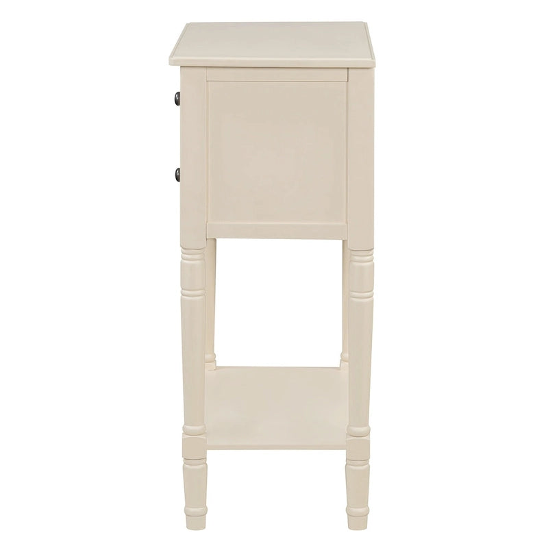 Classic Console Table with Three Storage Drawers and Bottom Shelf