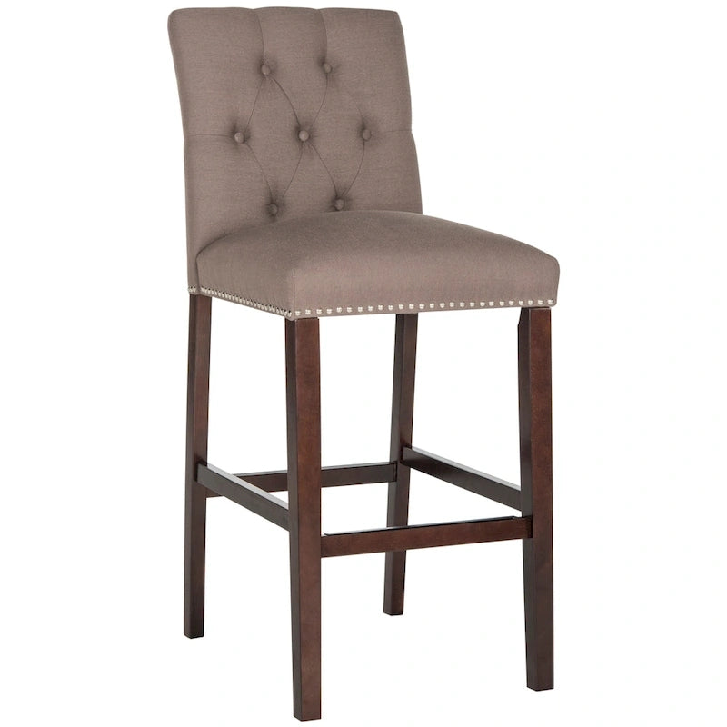Tufted Upholstered 31.5-Inch Bar Stools (Set of 2)
