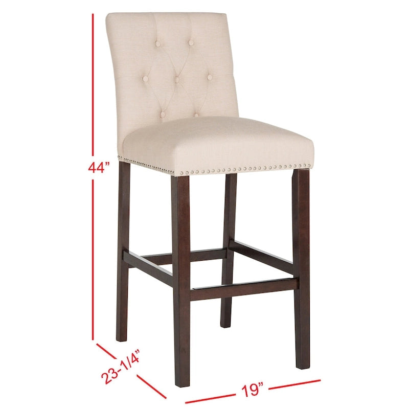 Gepolsterte Barhocker mit Steppung, 31,5 Zoll (2er-Set)