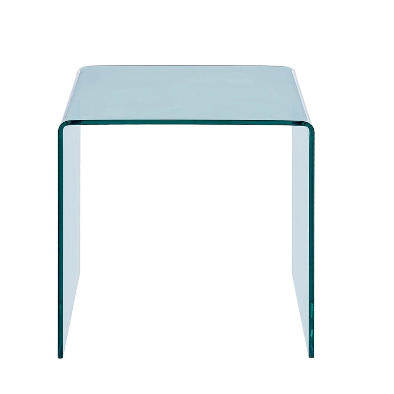 Transparent Tempered Glass Console Table
