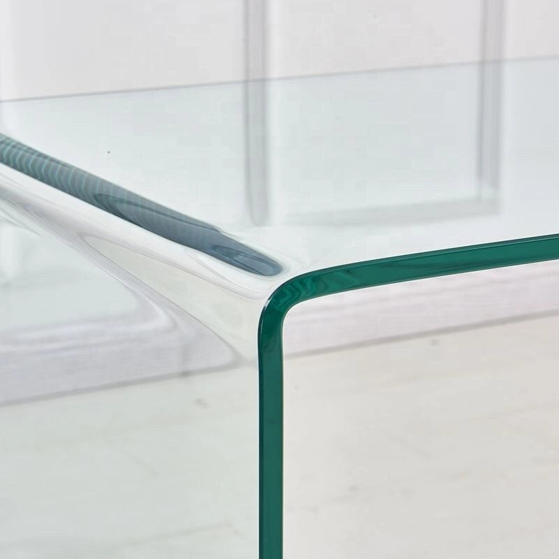 Transparent Tempered Glass Console Table