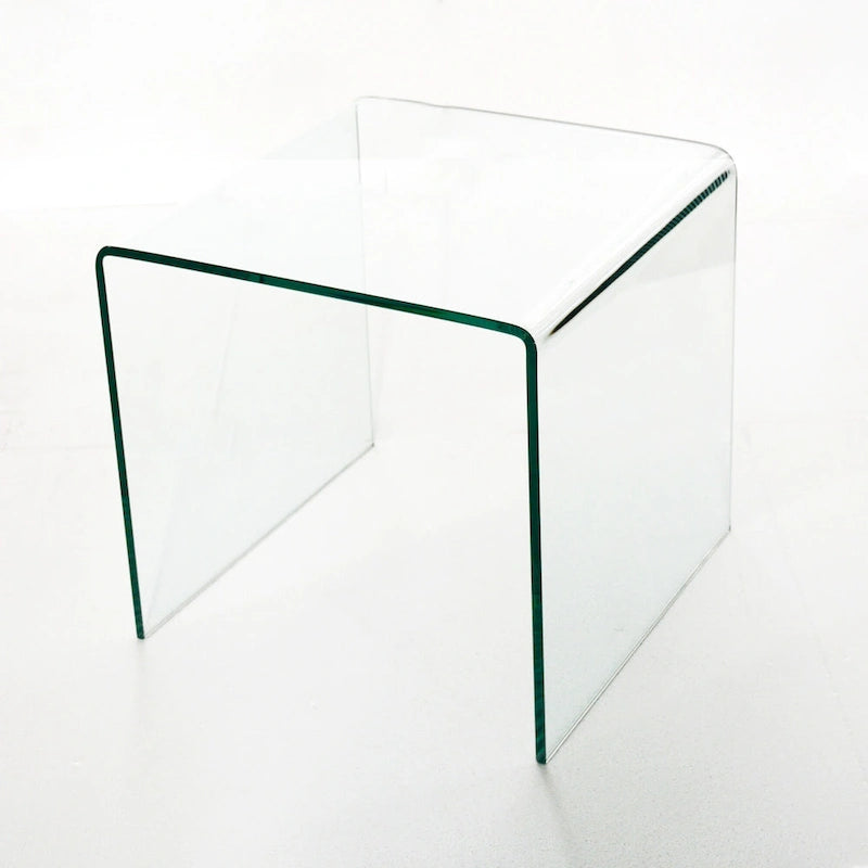 Transparent Tempered Glass Console Table