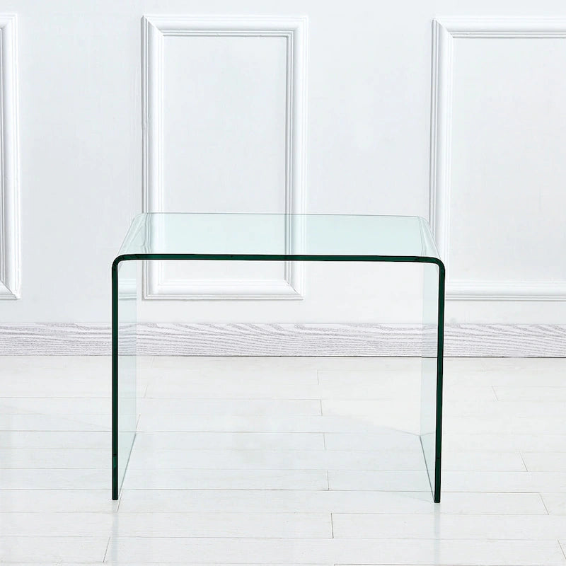 Transparent Tempered Glass Console Table