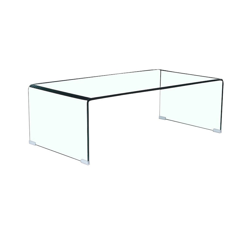 Transparent Tempered Glass Console Table
