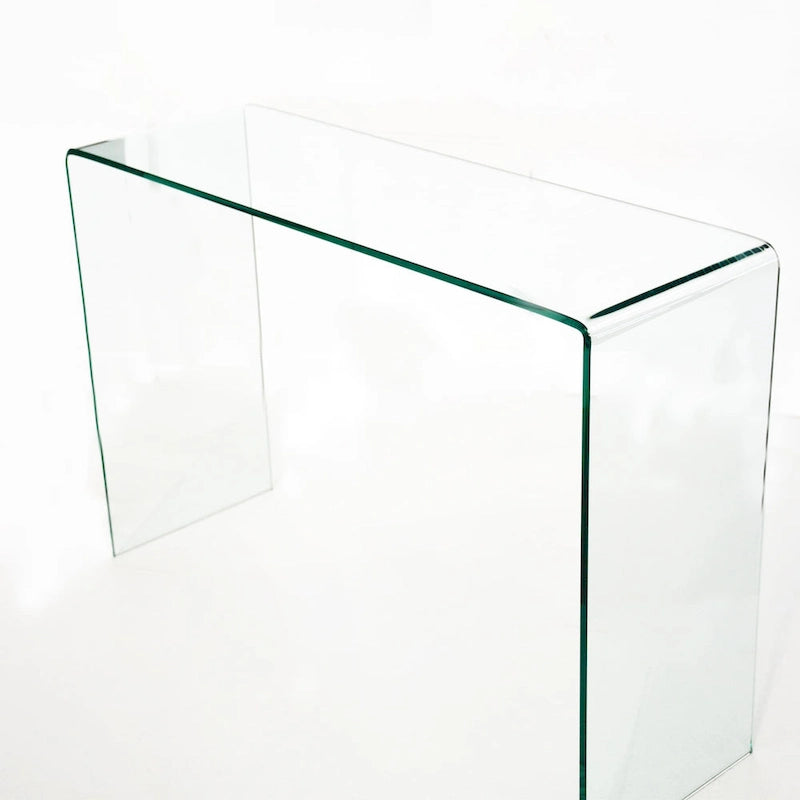 Transparent Tempered Glass Console Table
