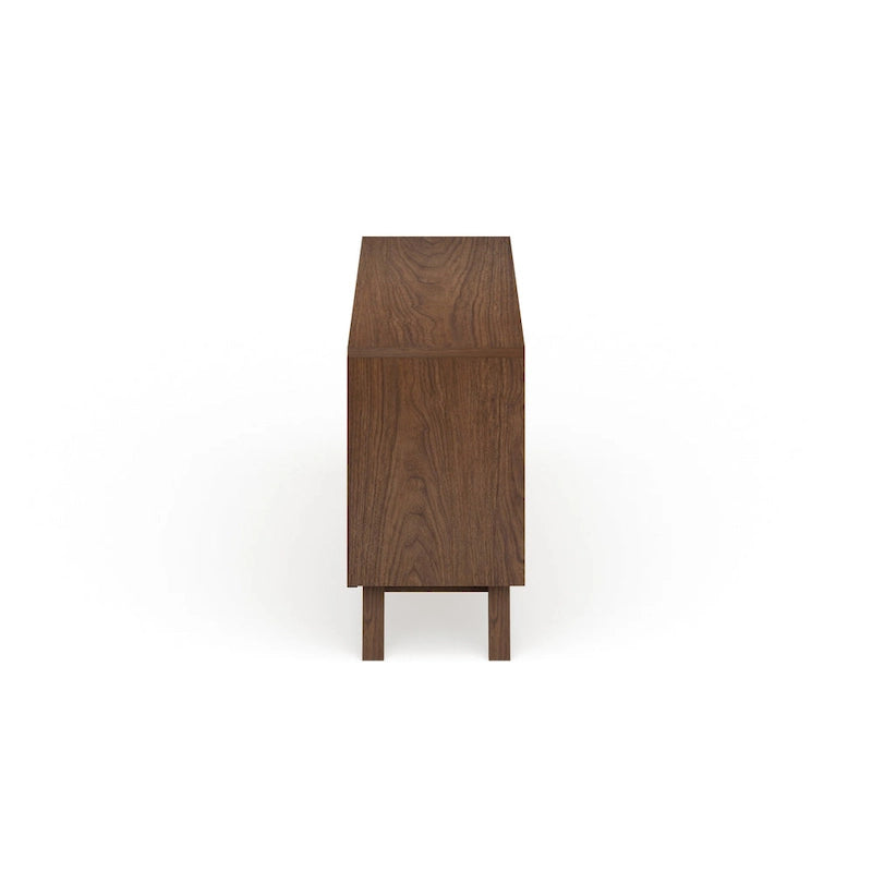 Mid-Century White and Brown Dresser