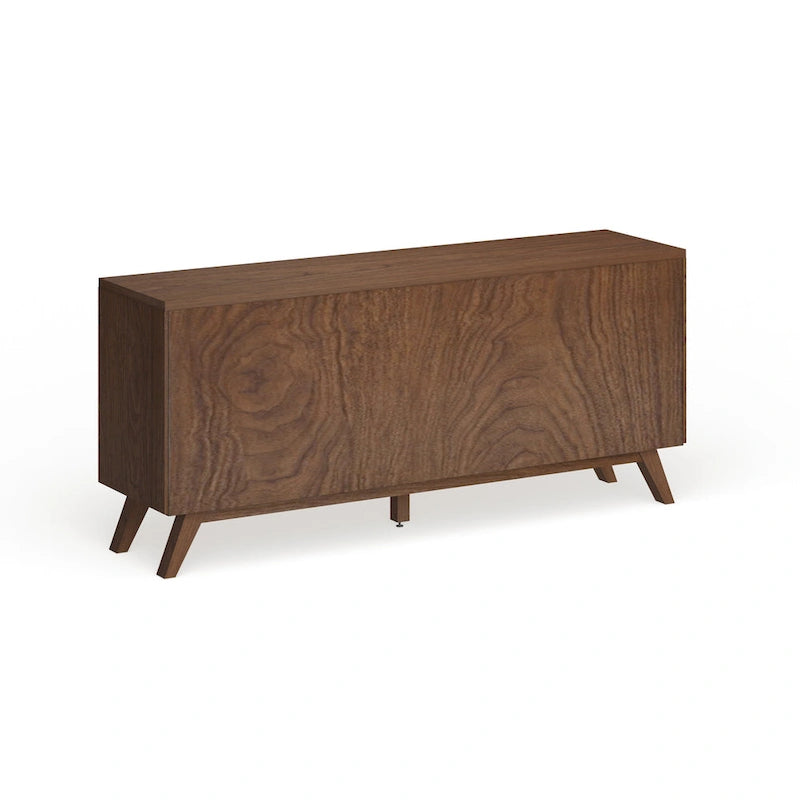 Mid-Century White and Brown Dresser