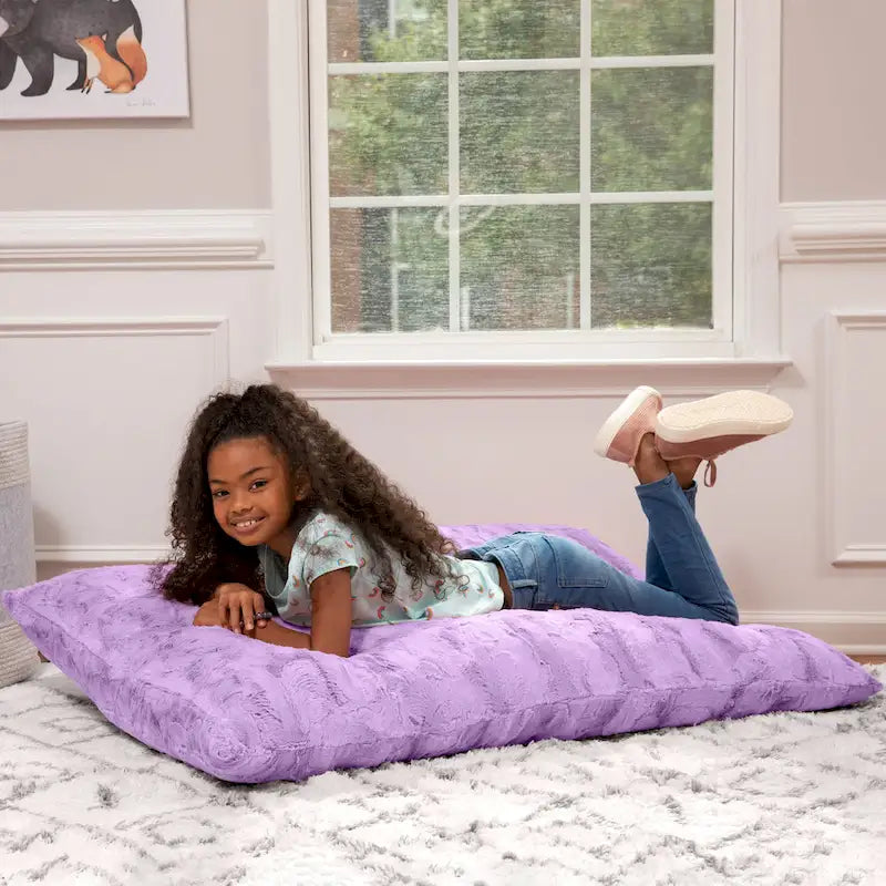 3.5 Foot Giant Faux Fur Floor Pillow for Kids