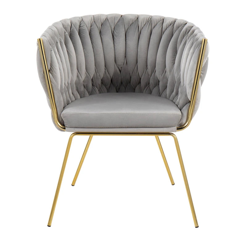 Braided Velvet Chair