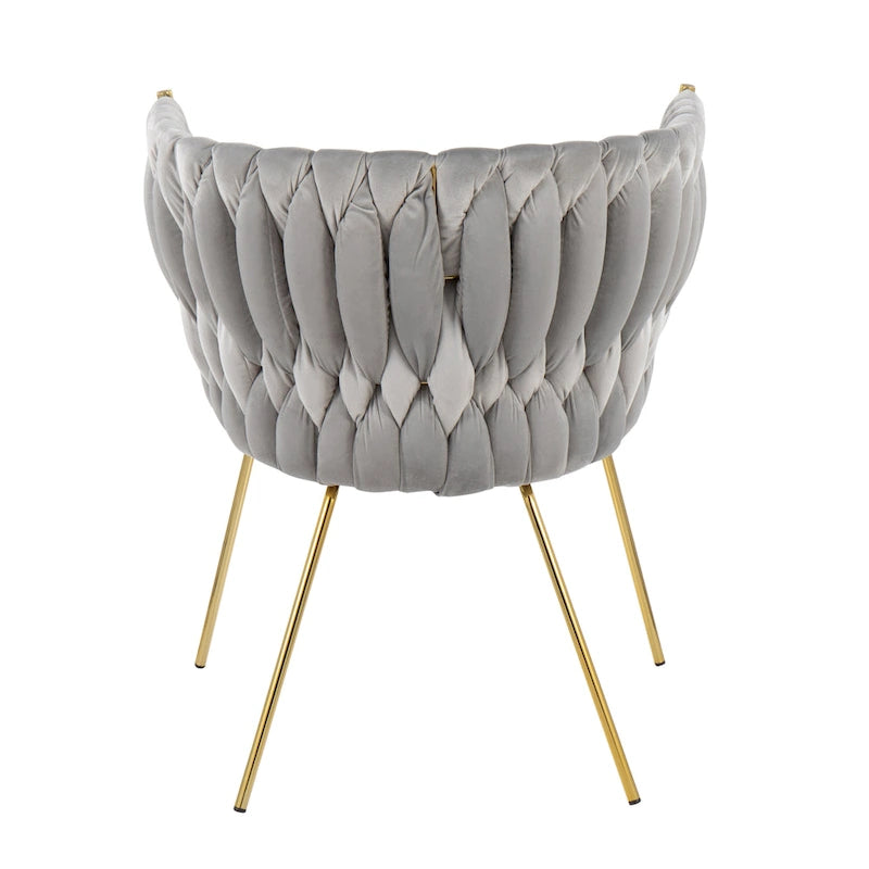 Chaise en velours tressé