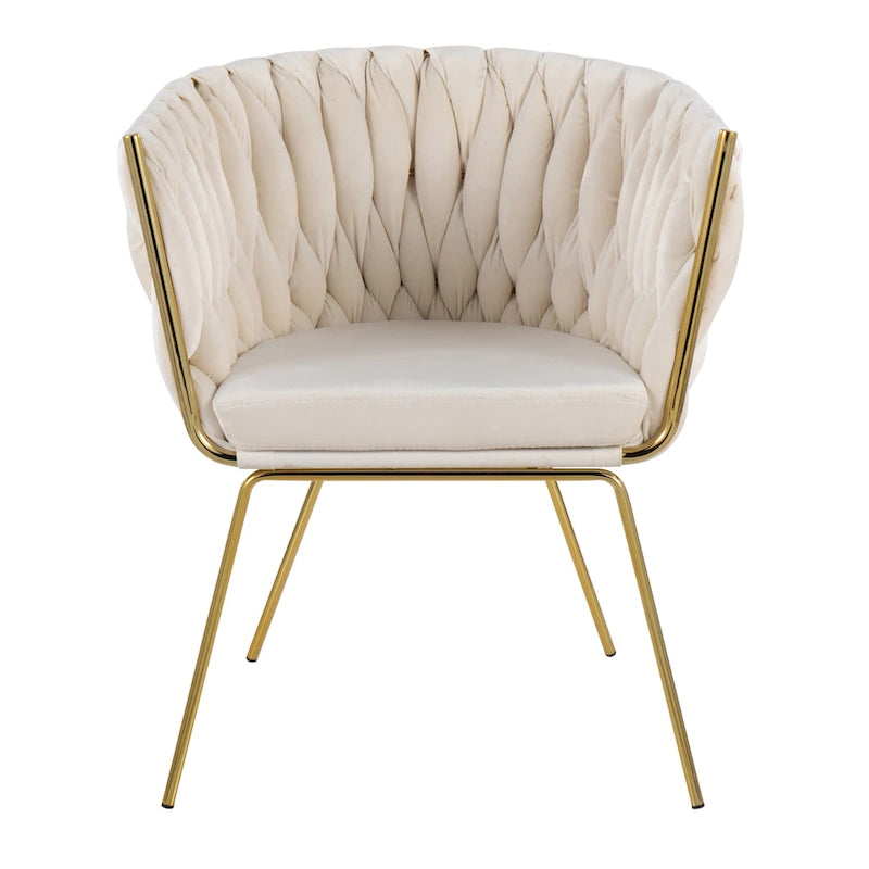 Chaise en velours tressé