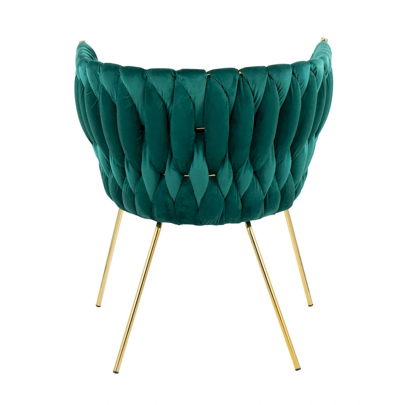 Chaise en velours tressé