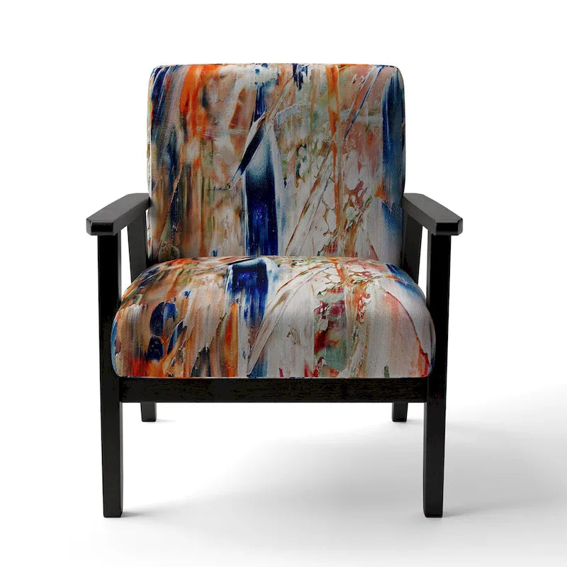 Multicolor Upholstered Modern Accent Chair