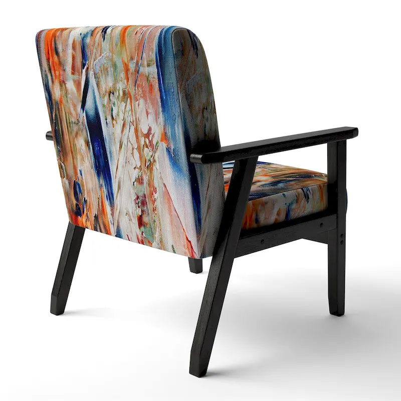 Multicolor Upholstered Modern Accent Chair