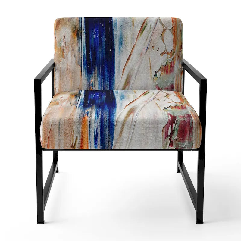 Multicolor Upholstered Modern Accent Chair