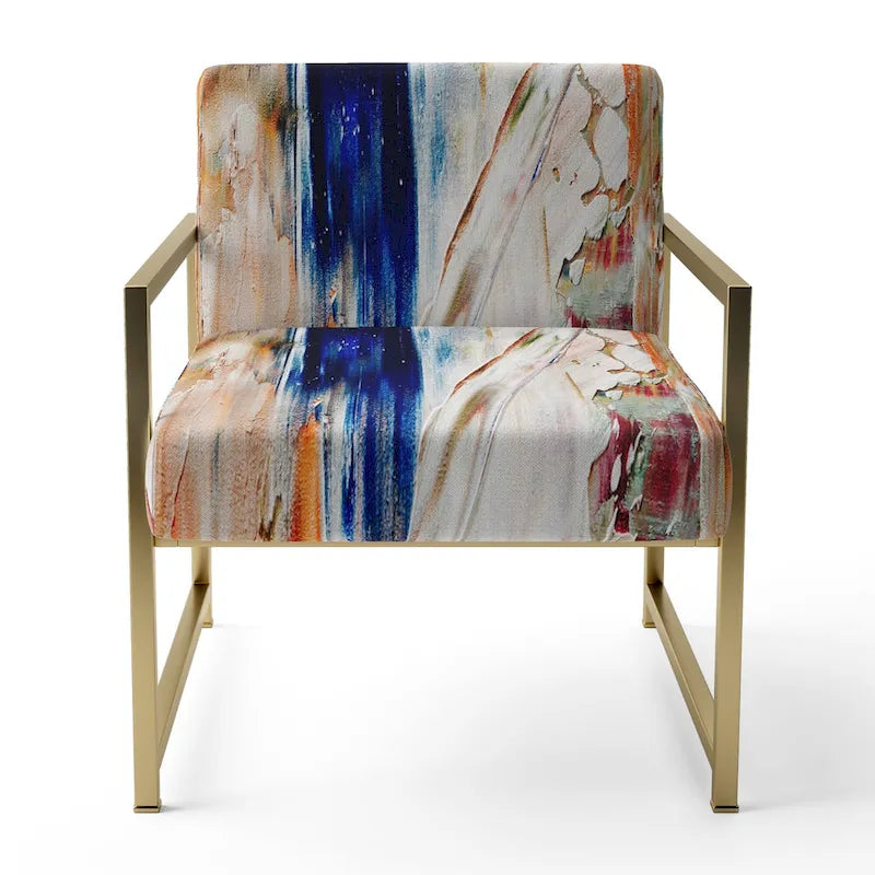 Multicolor Upholstered Modern Accent Chair