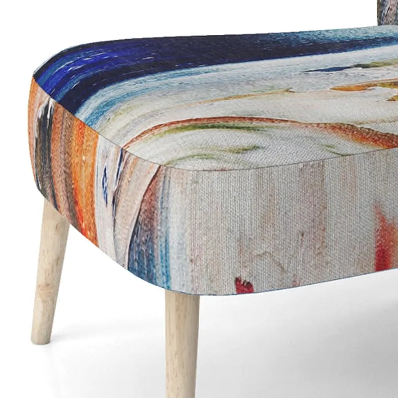 Multicolor Upholstered Modern Accent Chair