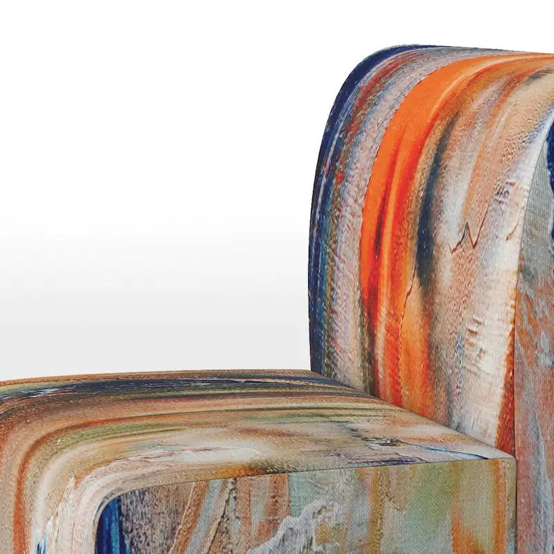 Multicolor Upholstered Modern Accent Chair