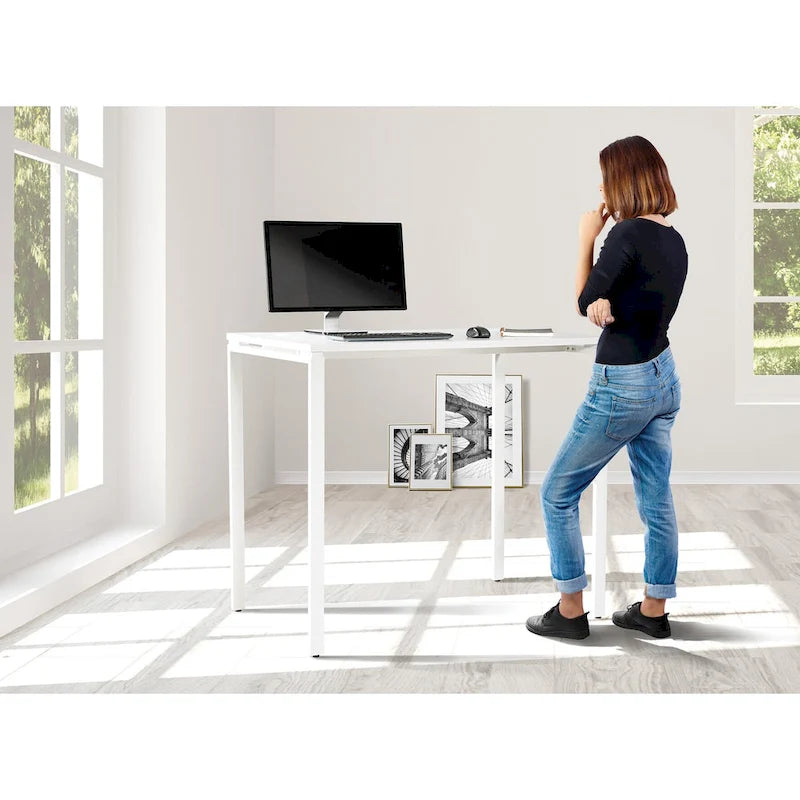 42-Inch High Standing Writing Desk in Black or White