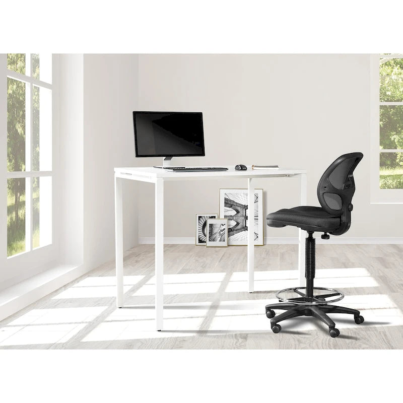 42-Inch High Standing Writing Desk in Black or White
