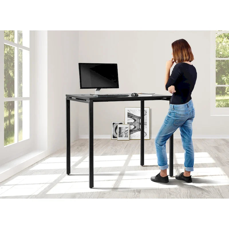 42-Inch High Standing Writing Desk in Black or White
