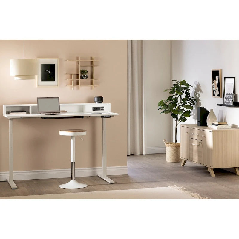 2-Drawer Credenza Cabinet with Doors
