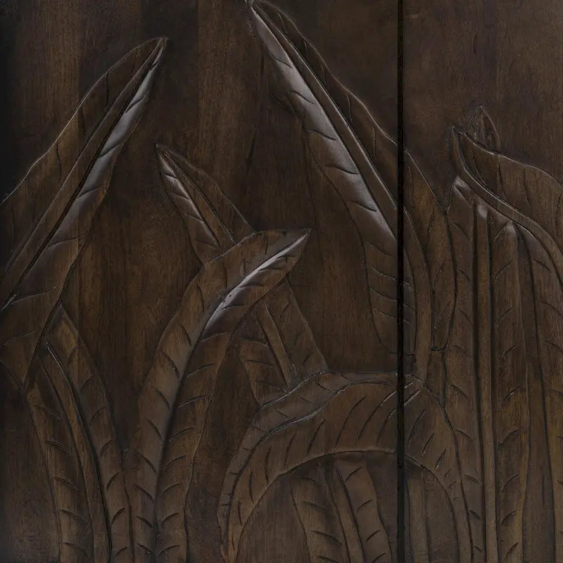 Carved Mango Wood Sideboard