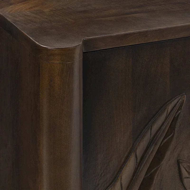 Carved Mango Wood Sideboard