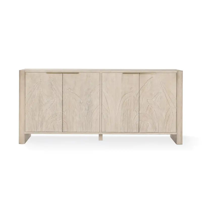 Carved Mango Wood Sideboard