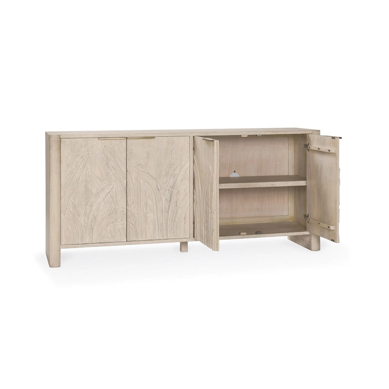 Carved Mango Wood Sideboard