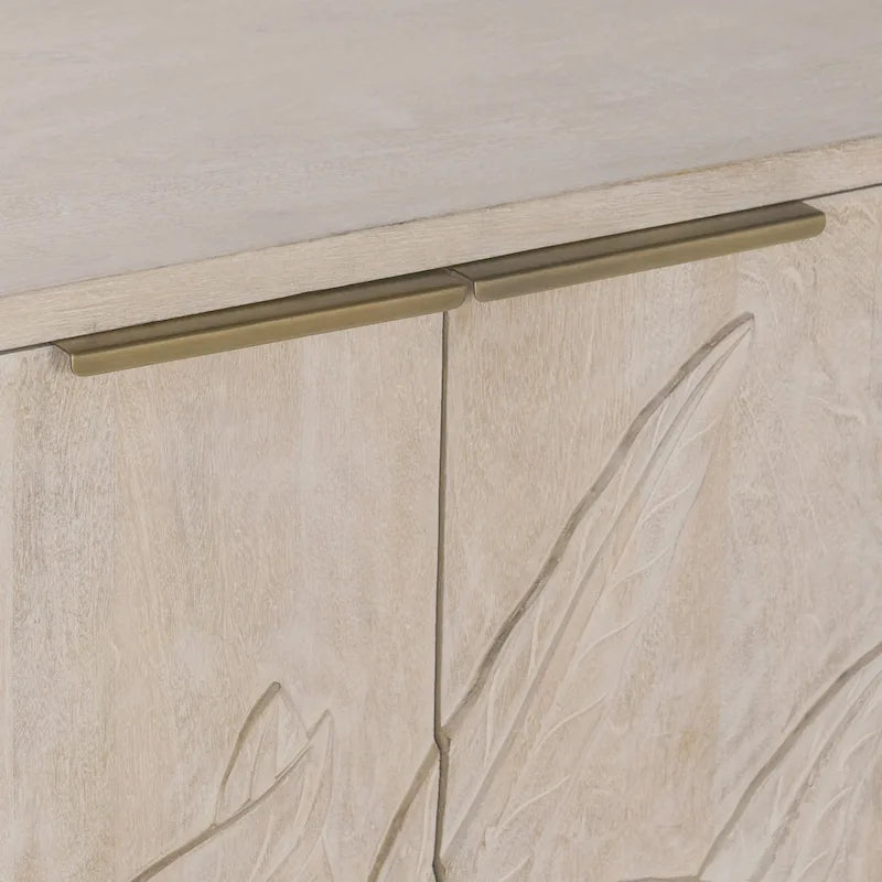 Carved Mango Wood Sideboard