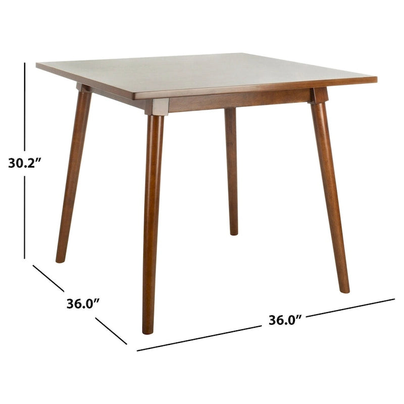 Square Dining Table with Vintage-Style Legs
