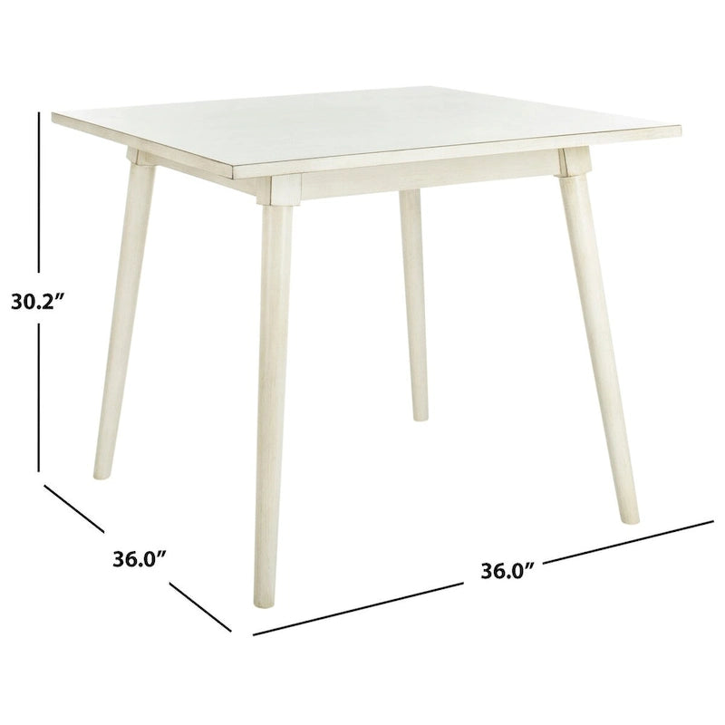 Square Dining Table with Vintage-Style Legs
